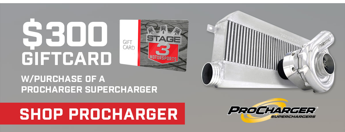 Get a $300 Gift Card with ProCharger System Purchase!